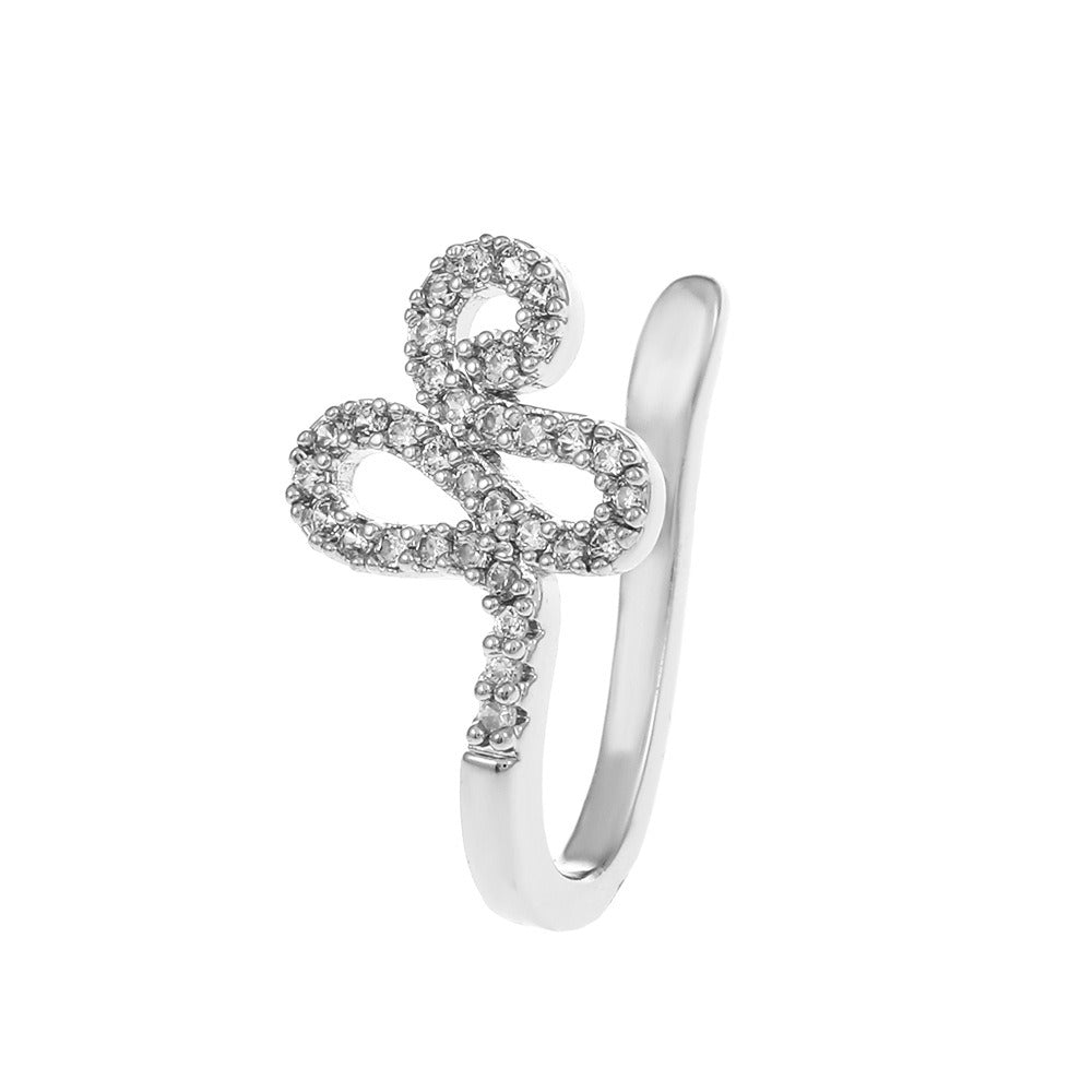 18K gold U-shaped with geometric inlaid zircon design high-end nose ornament-Luxore