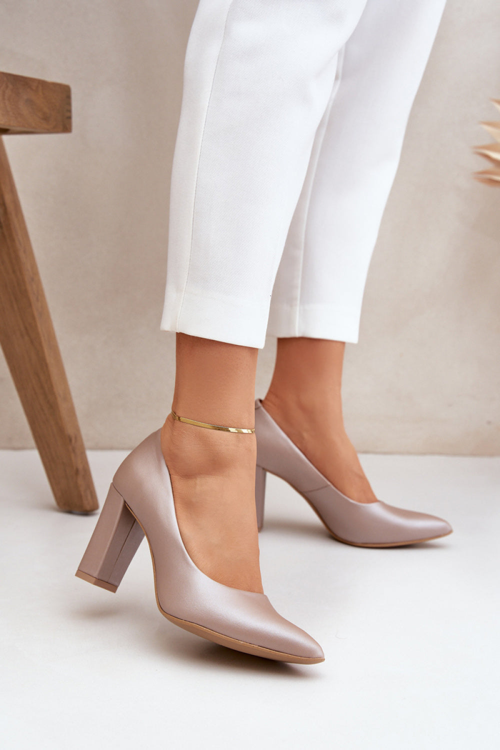 Block heel pumps model 206819 Step in style-Luxore