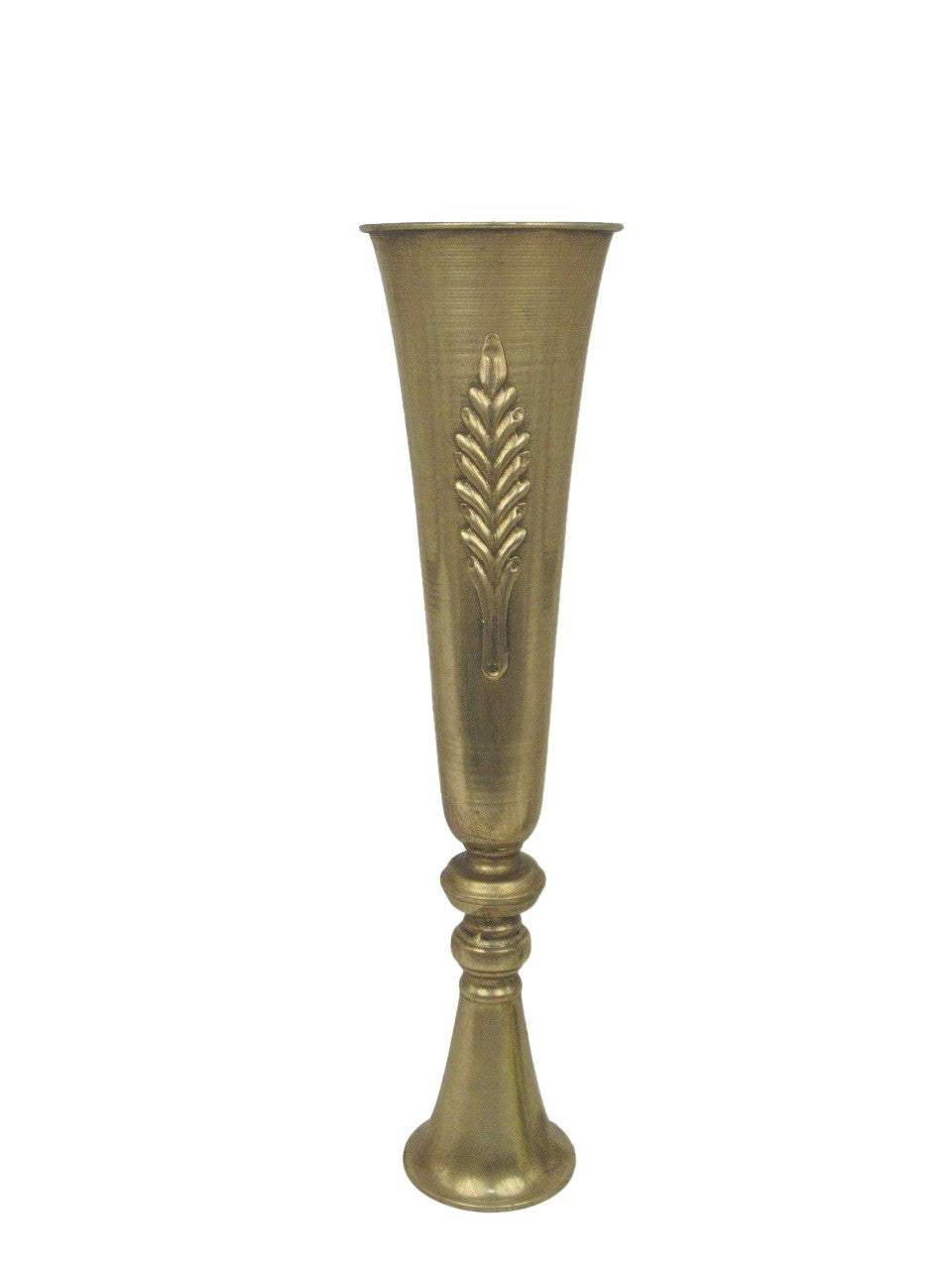 Antique Gold Creation Metal Table Centre Vase (60cm)