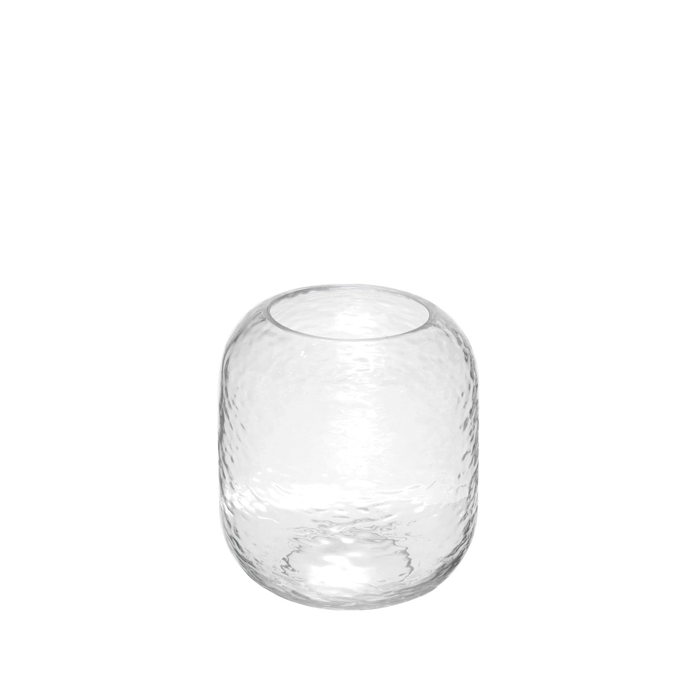 Clear Domed Glass Vase (19cm)