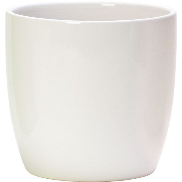 Swan White Ceramic Oxford Plant Pot (Pack of 4)