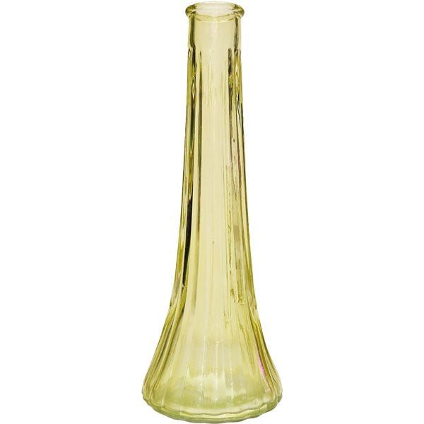 Yellow Ashley Bud Glass Vase (21cm)