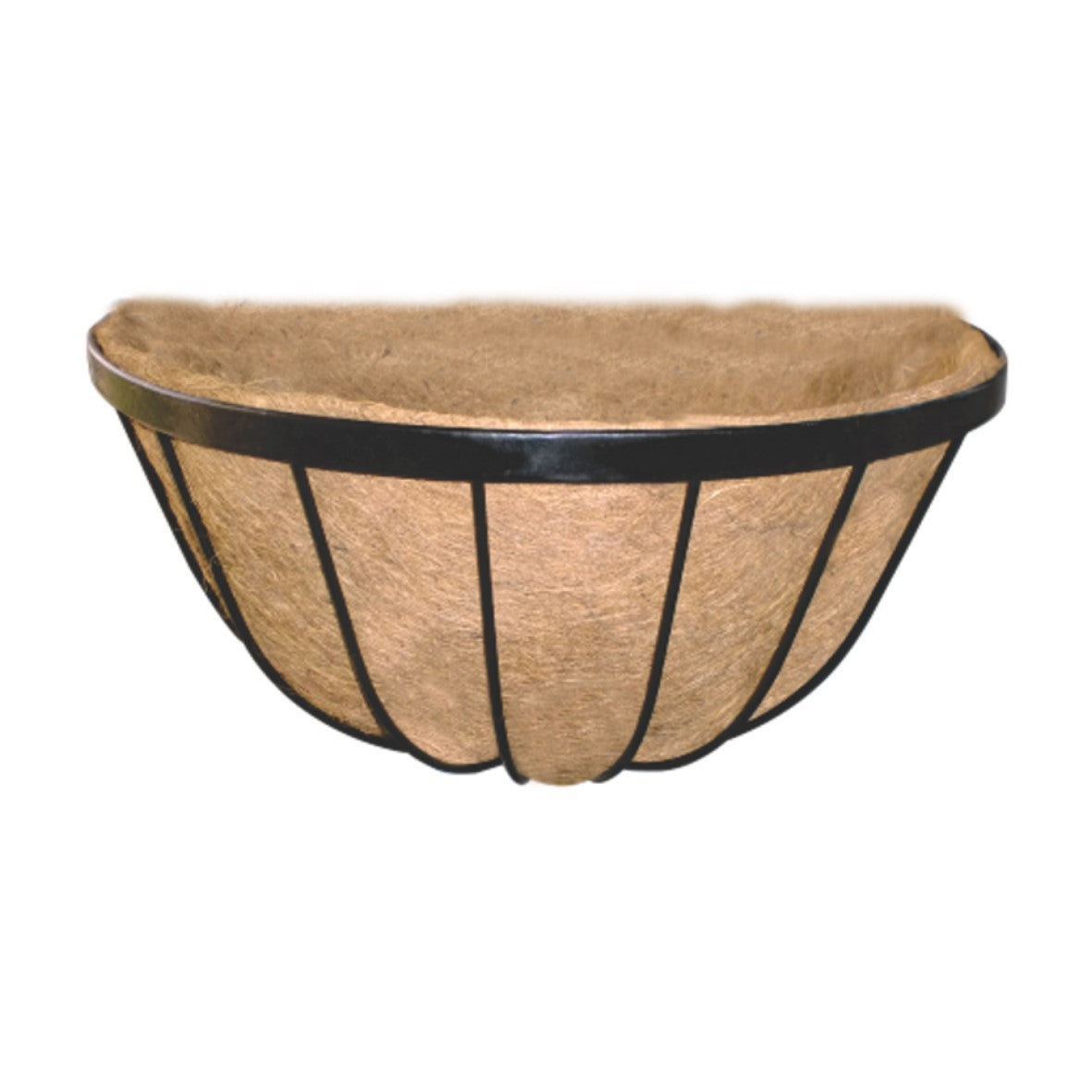 Brown Wrought Iron Wall Basket (40cm)