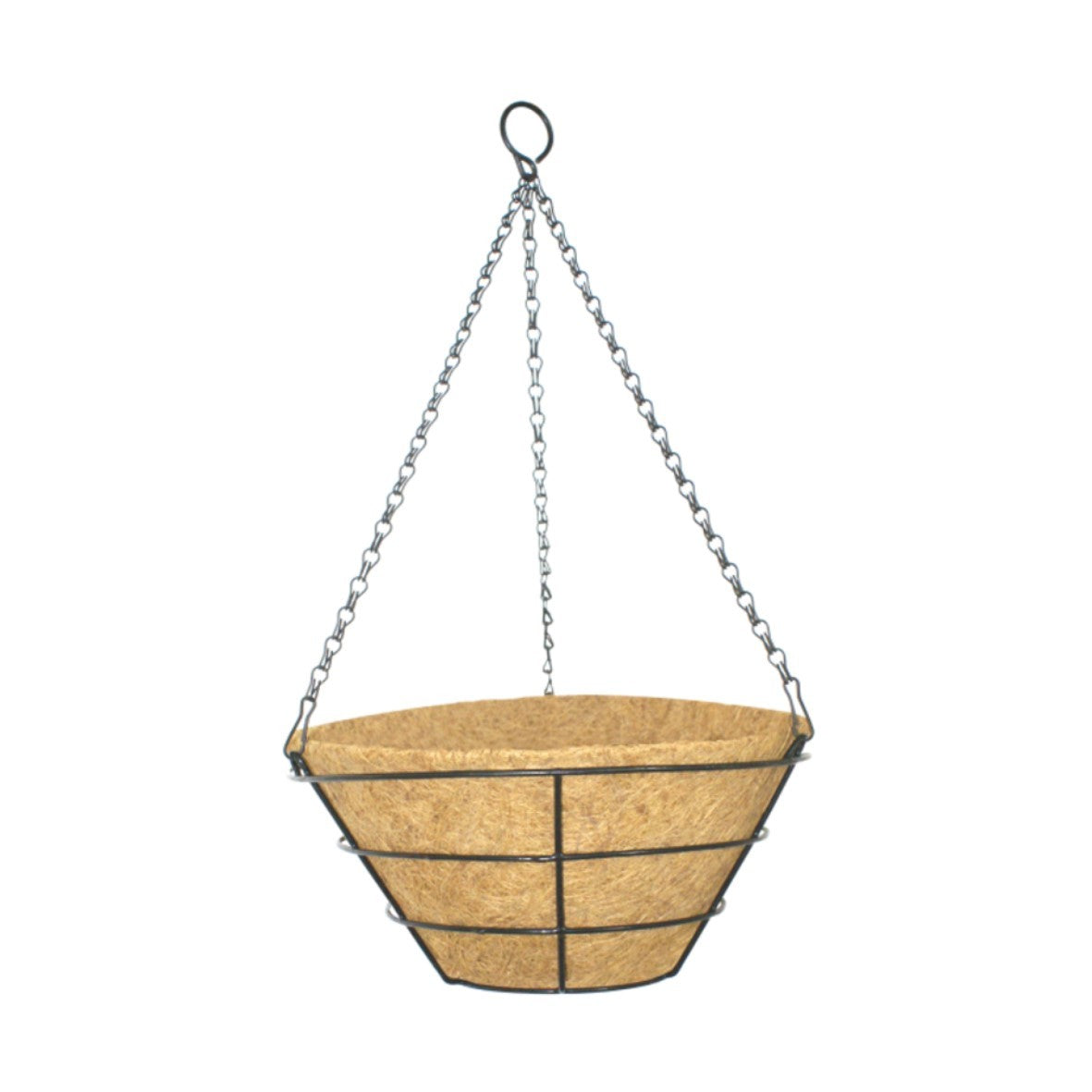 Flat Bottom Wire Basket with Coco Liner (40cm)