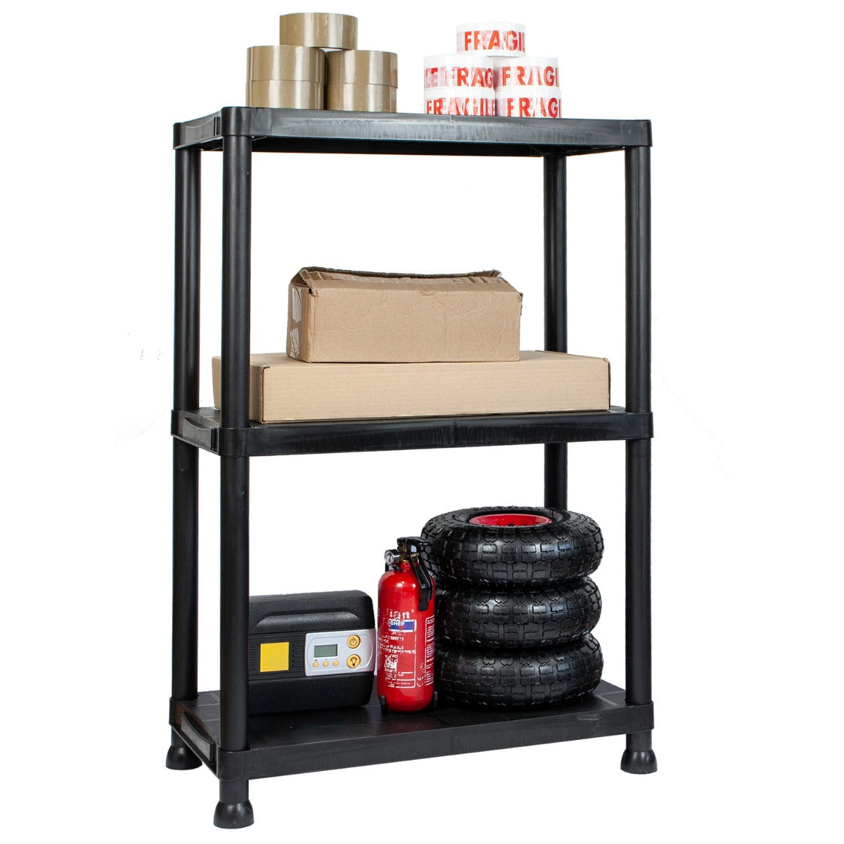 3 Tier Garage Shelves – Industrial Storage for Home or Workshop