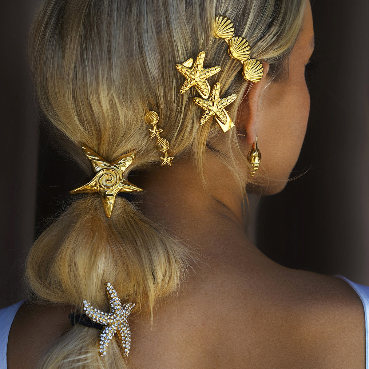 Luxury Shell & Starfish Hair Accessory – Inspired by the Beauty of the Sea-Luxore