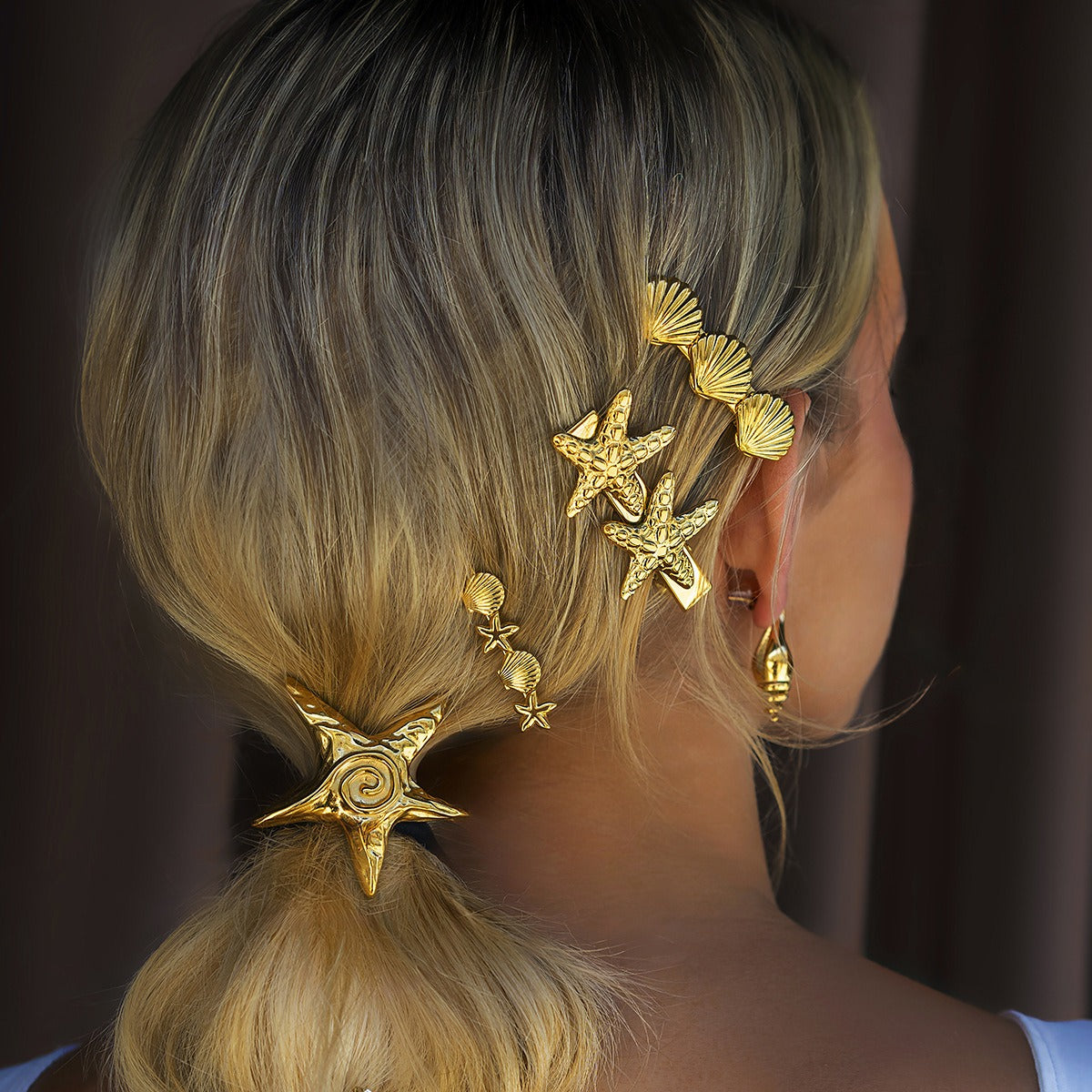 Luxury Shell & Starfish Hair Accessory – Inspired by the Beauty of the Sea-Luxore
