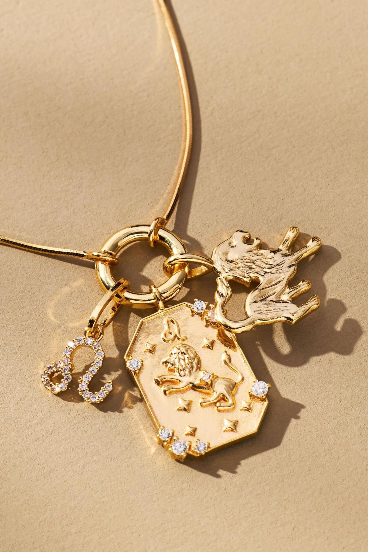 18K gold 12 zodiac signs exquisite high-end necklace-Luxore