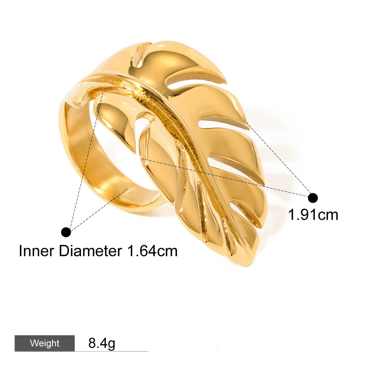 18K gold geometric inlaid pearl design light luxury high-end ring-Luxore