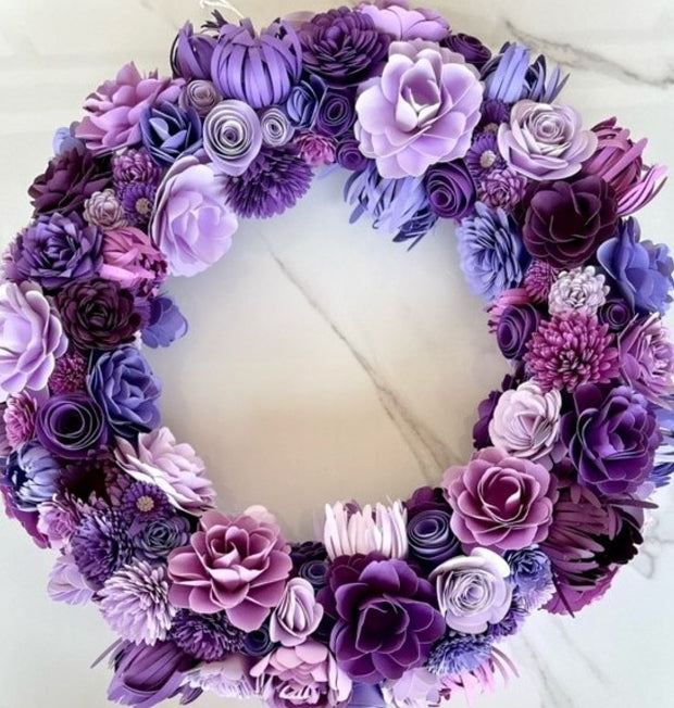 Decorations - Paper Flower Wreath - Luxore Creations