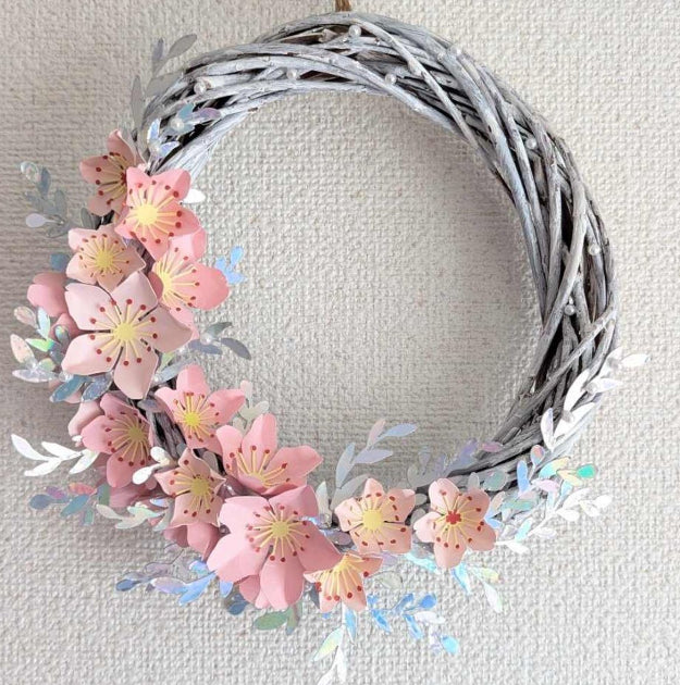 Decorations - Paper Flower Wreath - Luxore Creations