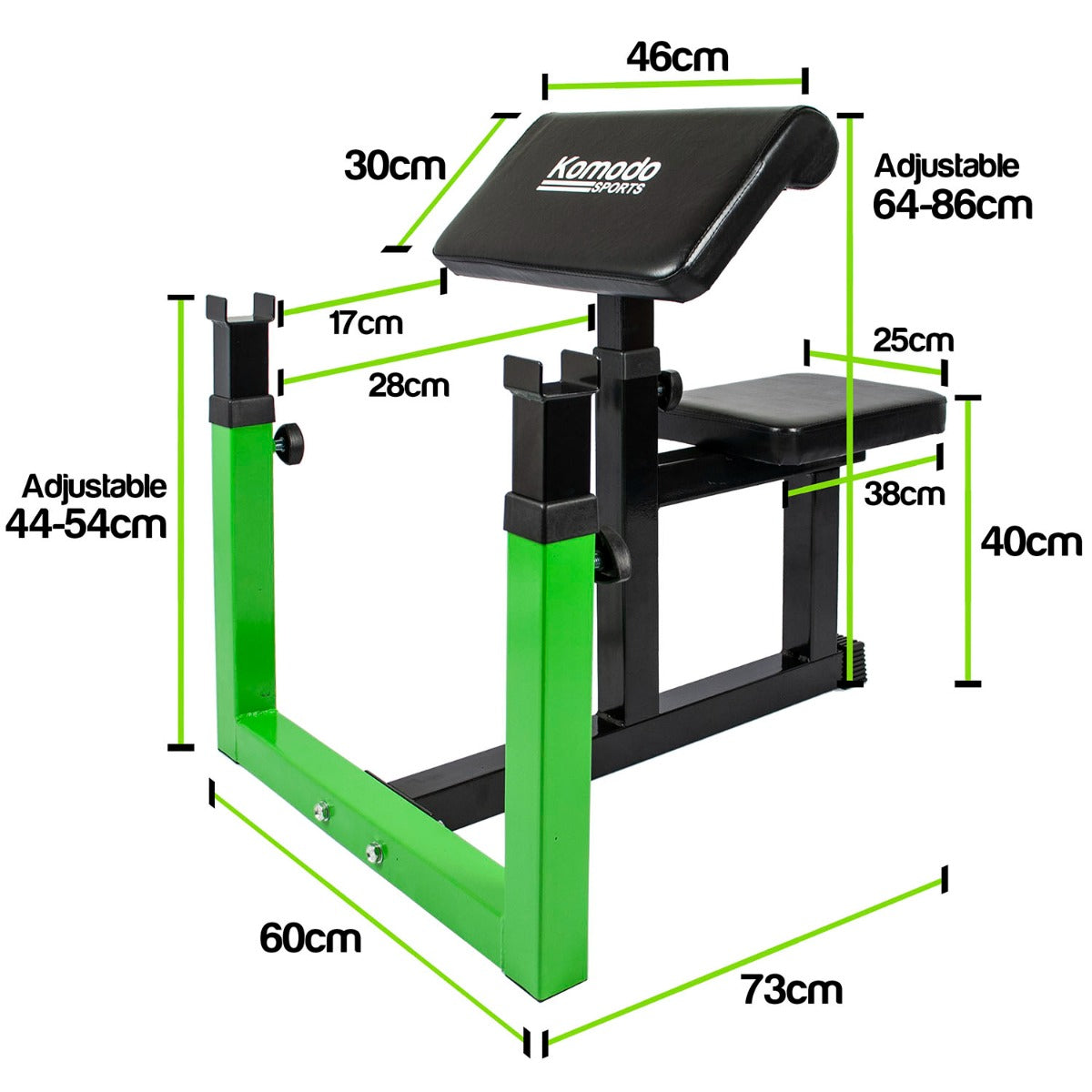 Preacher Bicep Curl Bench – Isolated Arm Training Equipment