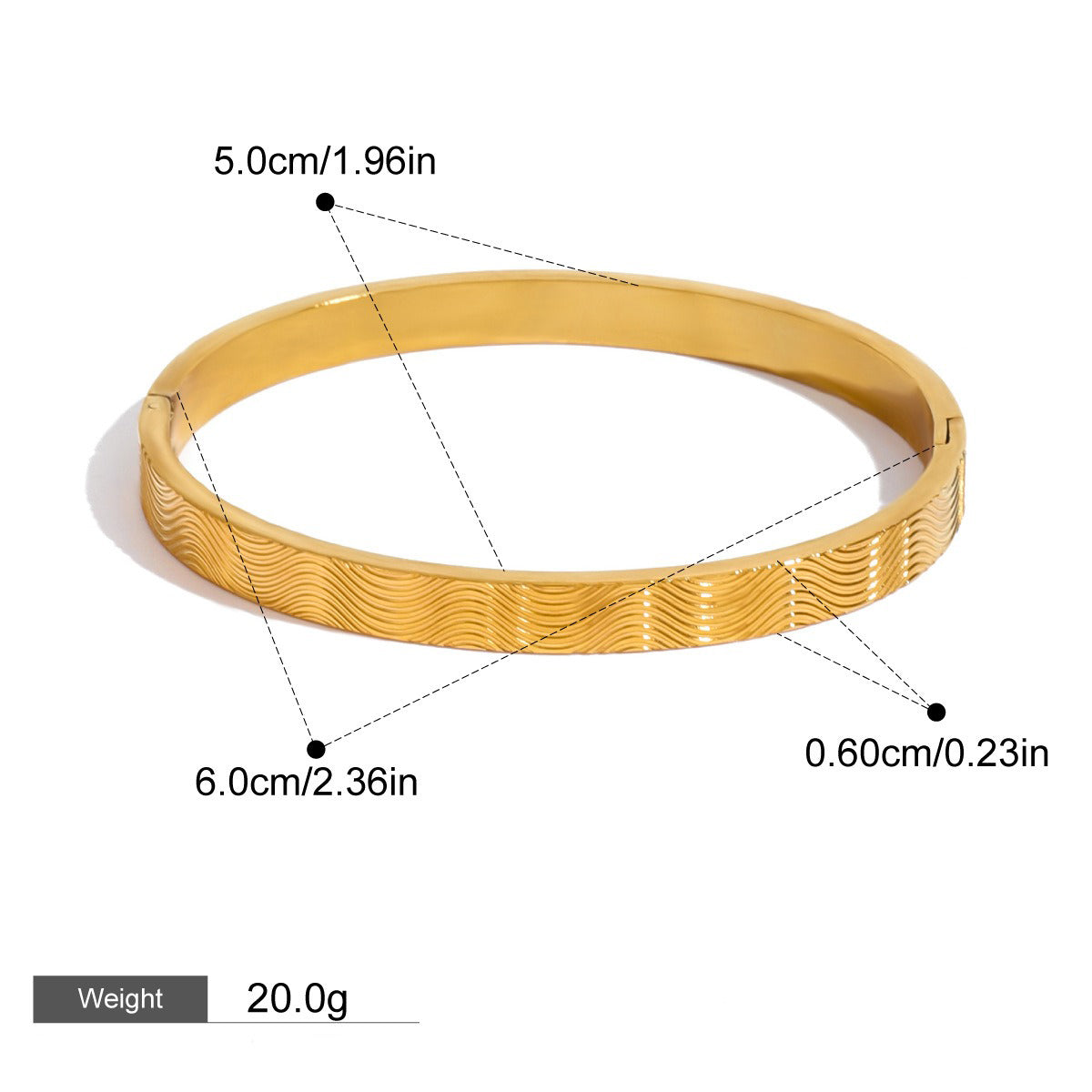 18K gold geometric texture with diamond-studded design unique high-end bracelet-Luxore
