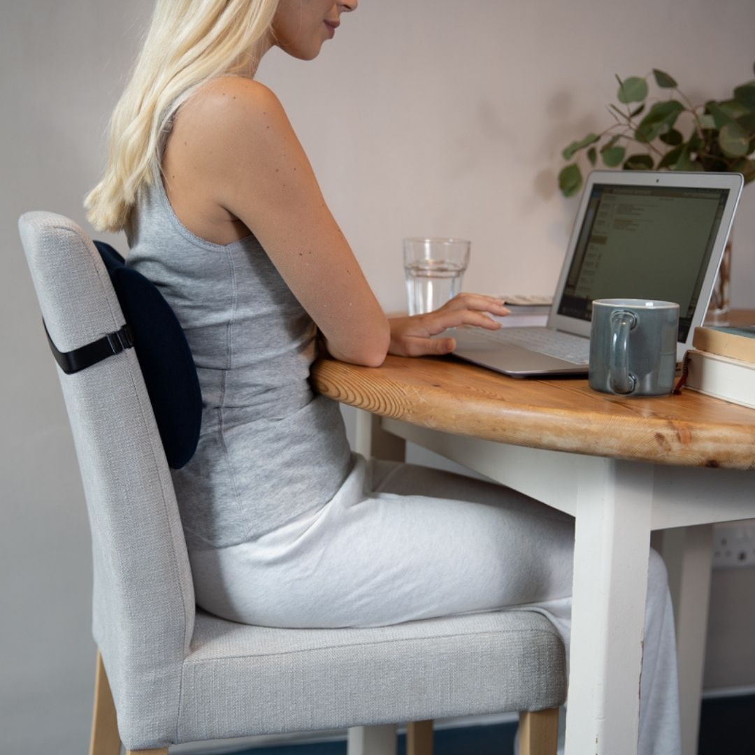 Compact Office Backrest - Adjustable Strap
