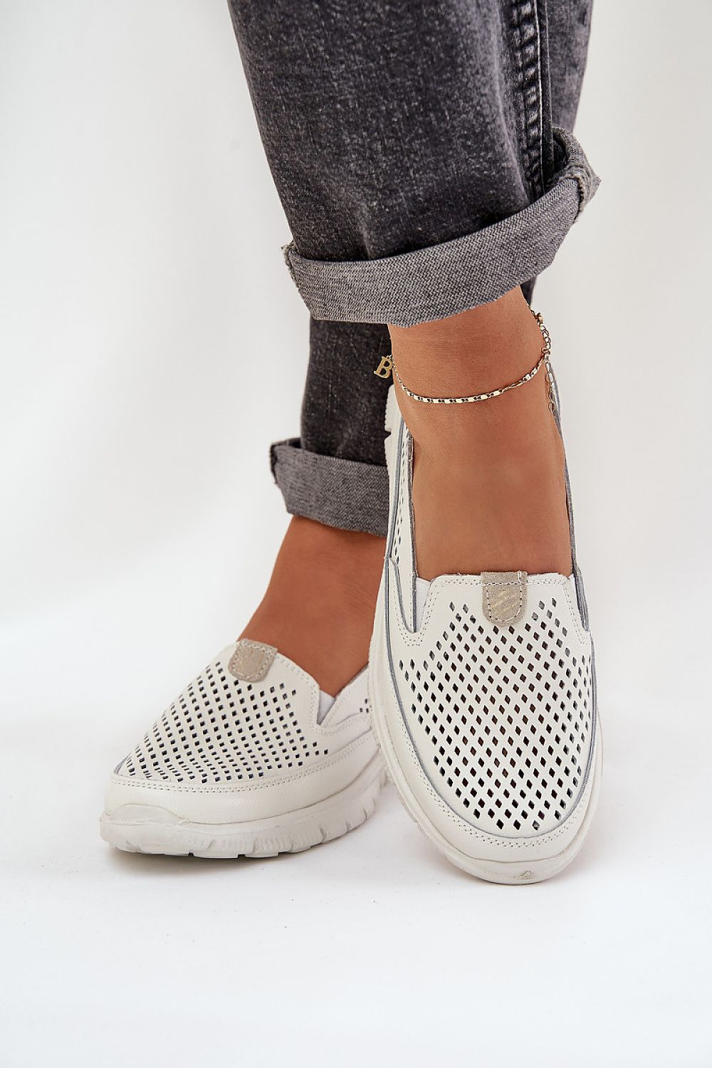 Footwear - Women's Lace-Up Natural Leather Moccasins – Elegant Comfort For Everyday Wear