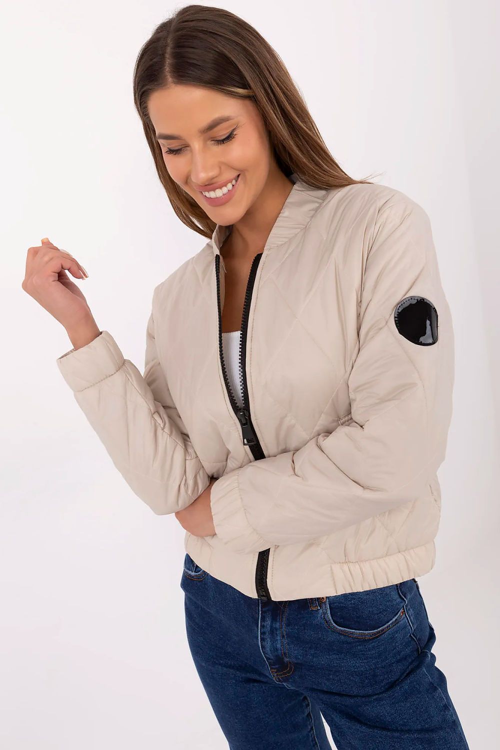 Jacket - Women's Quilted Bomber Jacket – Stylish & Practical