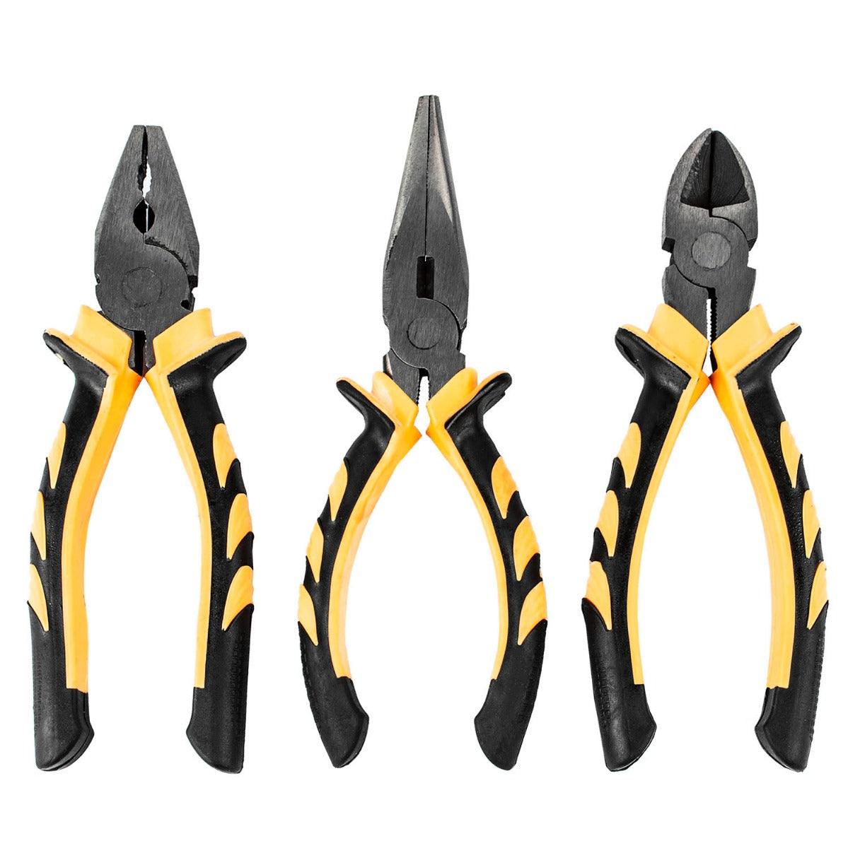 3 Piece Soft Grip Pliers Set – DIY & Home Improvement Tools