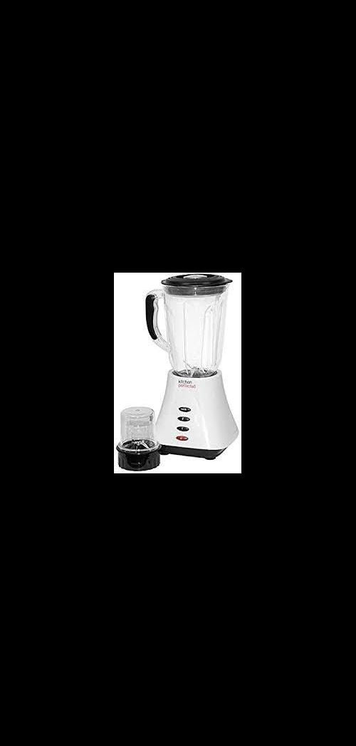 Kitchen Perfected Table Blender with Mill, 1.5 Litre, 400 W, Ivory White E5012WI