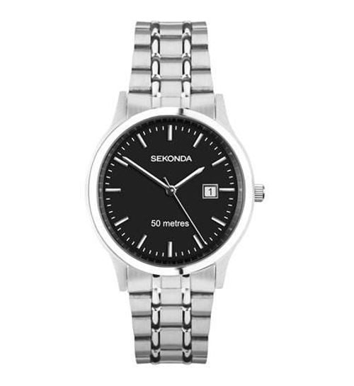 Sekonda Mens Dated Basic Classic Style Stainless Steel Bracelet Watch 3730-Luxore