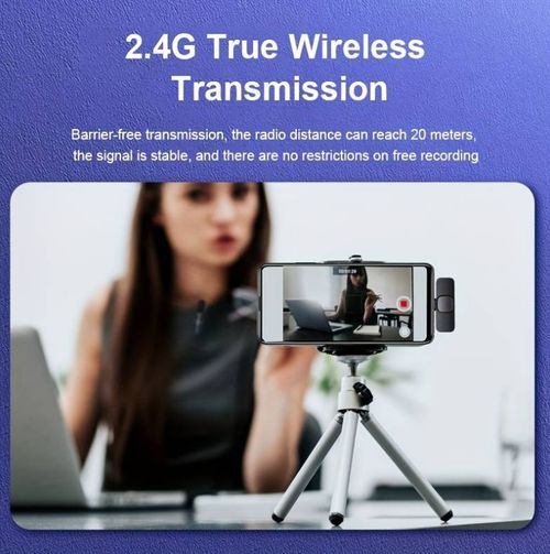 Electronics - K9 Wireless Microphone Mini Plug And Play Noise Canceling 2.4GHz