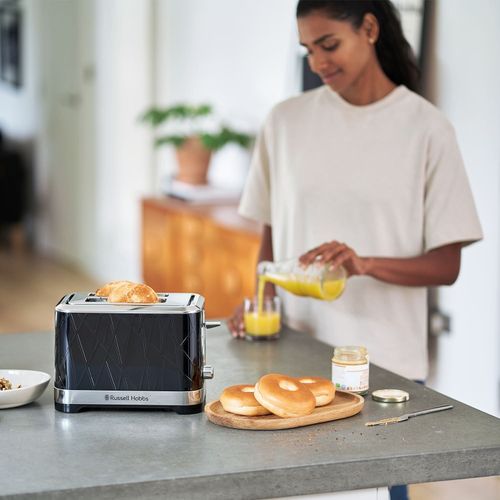 Russell Hobbs Structure Black 2-Slice Toaster-Luxore