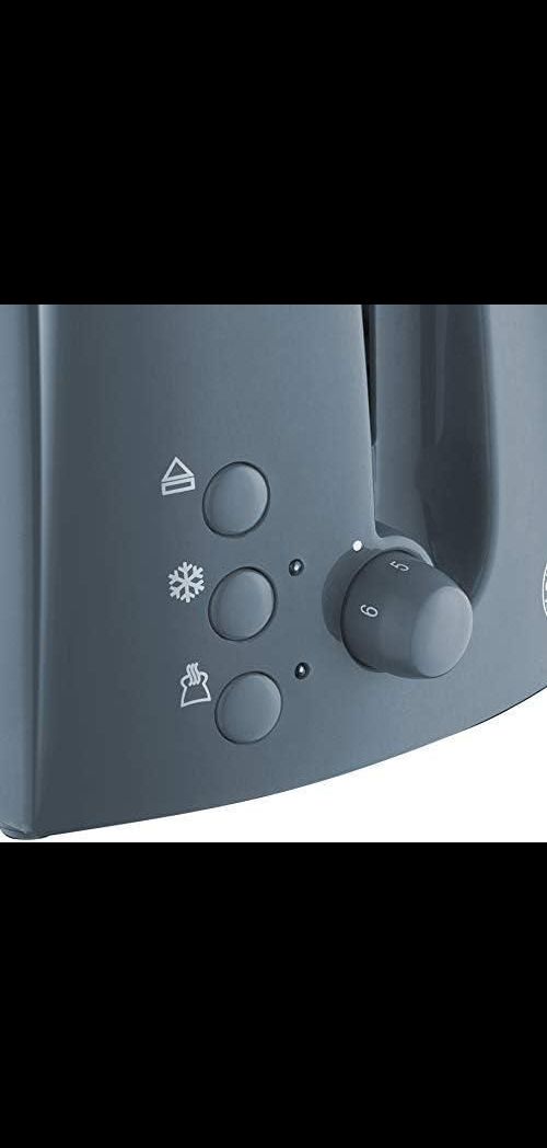 Russell Hobbs Textures 2-Slice Toaster 850 W, Grey 21644