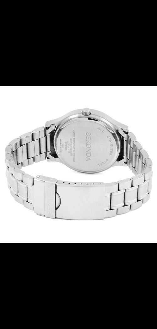 Sekonda Mens Dated Basic Classic Style Stainless Steel Bracelet Watch 3730-Luxore