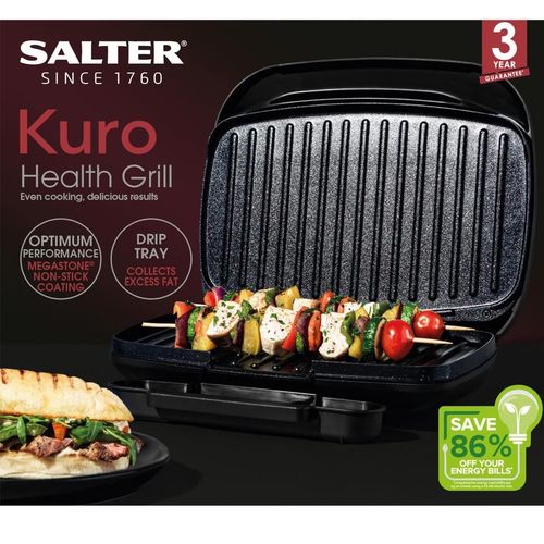 Kitchen Appliances - Salter Kuro Non-Stick Health Grill