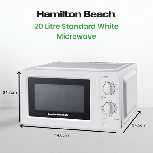 Home Goods - Hamilton Beach Microwave 700W 20 Litre White HB70T20W
