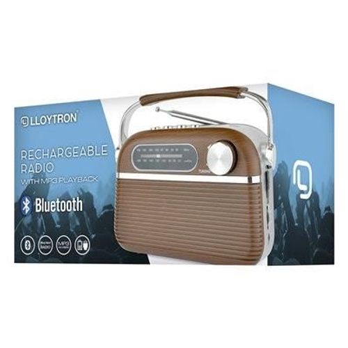 Electronics - Lloytron Bluetooth Rechargeable Radio Vintage- N6403WD