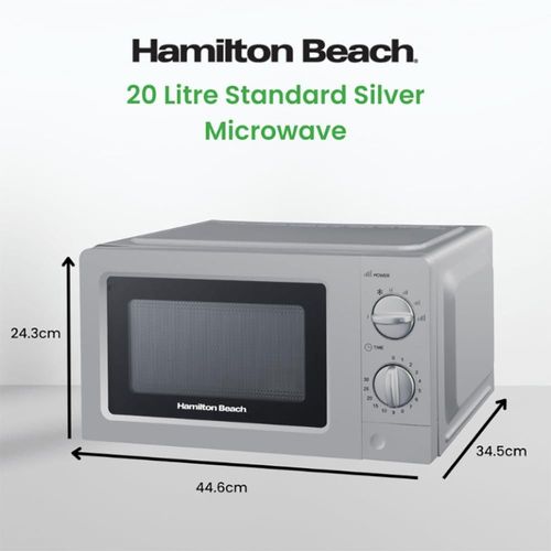 Home Goods - Hamilton Beach Microwave 700W 20 Litre Silver HB70T20S