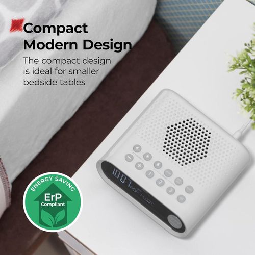 Electronics - I-box Sunrise Bedside Alarm Clock With DAB Radio - White