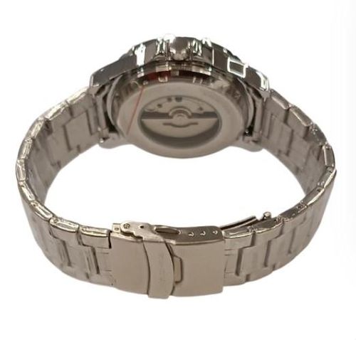 Accessories - Christyan Arden Mens Fashion Dated Dial Analogue White/Silver Metal Bracelet Strap Watch