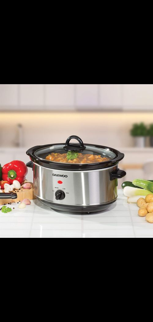 Daewoo 3.5L Slow Cooker Stainless Steel- SDA1364