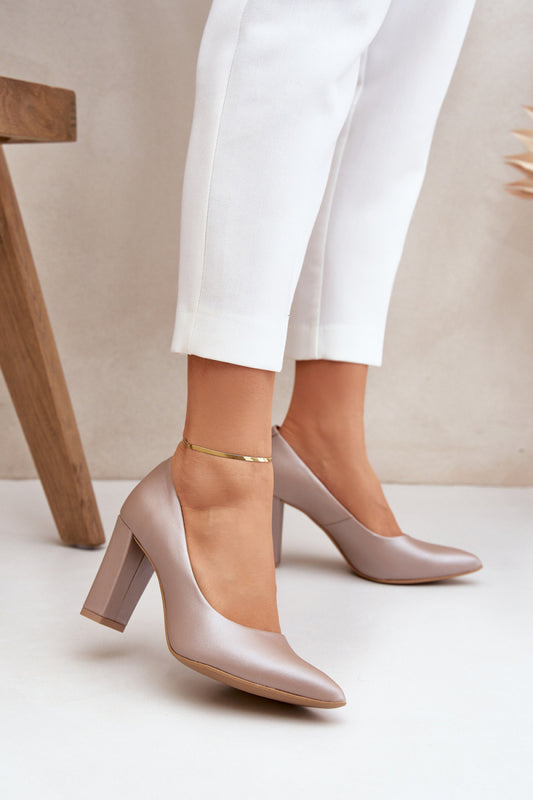 Block heel pumps model 206819 Step in style-Luxore