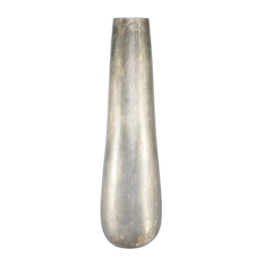 Antique Silver Poseidon Vase (58 x 17cm)