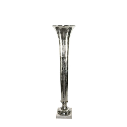 Silver Poseidon Trumpet Vase (117 x 29cm)