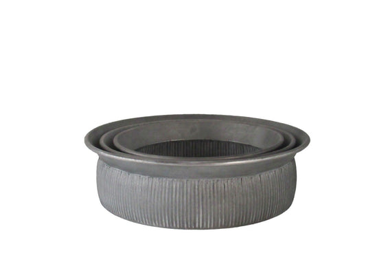 Grey Creation Legacy Metal Planters (Set of 3)
