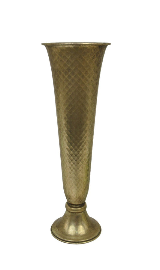 Antique Gold Creation Metal Table Centre Vase (46.5cm)