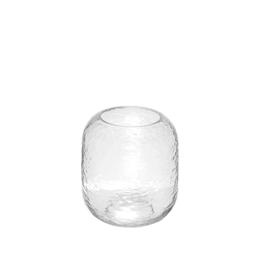 Clear Domed Glass Vase (19cm)