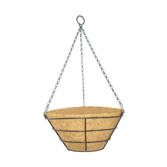 Flat Bottom Wire Hanging Basket (35cm)