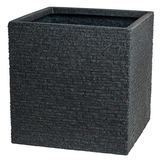 Ash Grey Square Slate Effect Planter (39cm)