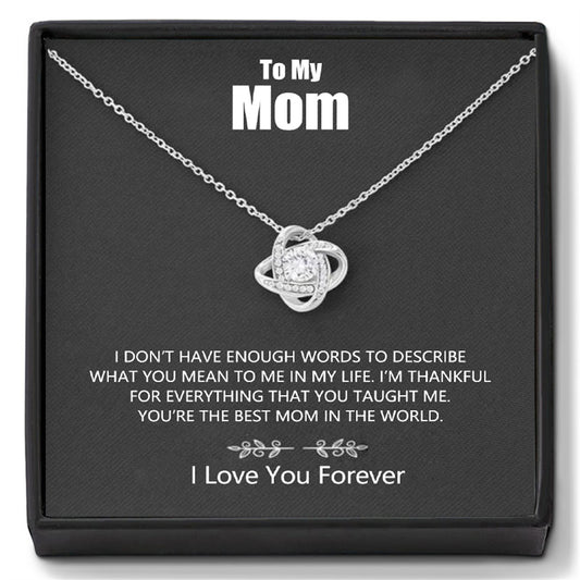 Four-Leaf Clover Diamond Pendant Necklace – A Symbol of Love & Luck for Mom-Luxore