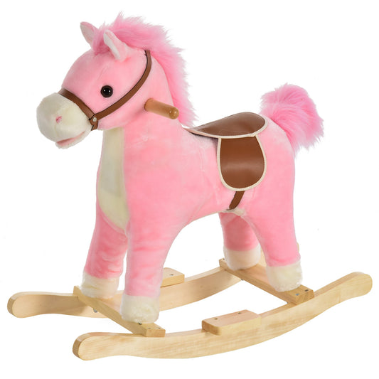 Interactive Rocking Horse – Plush Ride-On Toy-Luxore