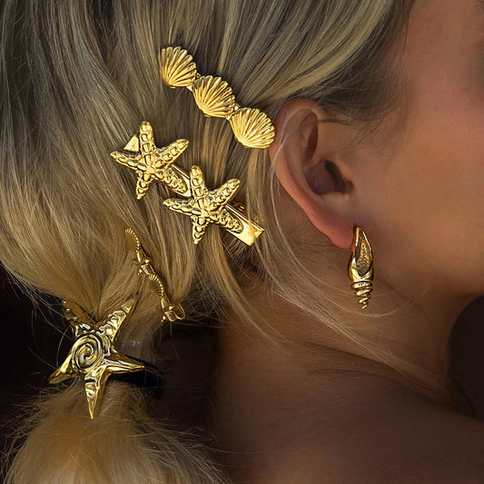 Luxury Shell & Starfish Hair Accessory – Inspired by the Beauty of the Sea-Luxore