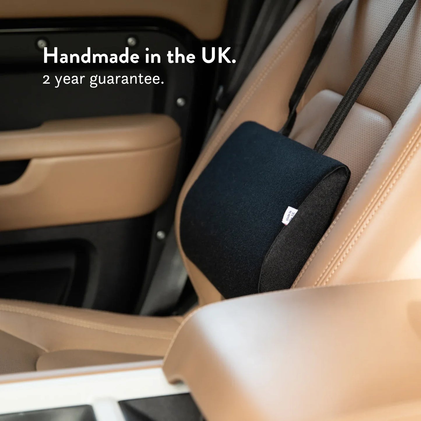 Duo Memory Foam Car Back Support Cushion – Adjustable Lumbar Support for Driving (UK Made)