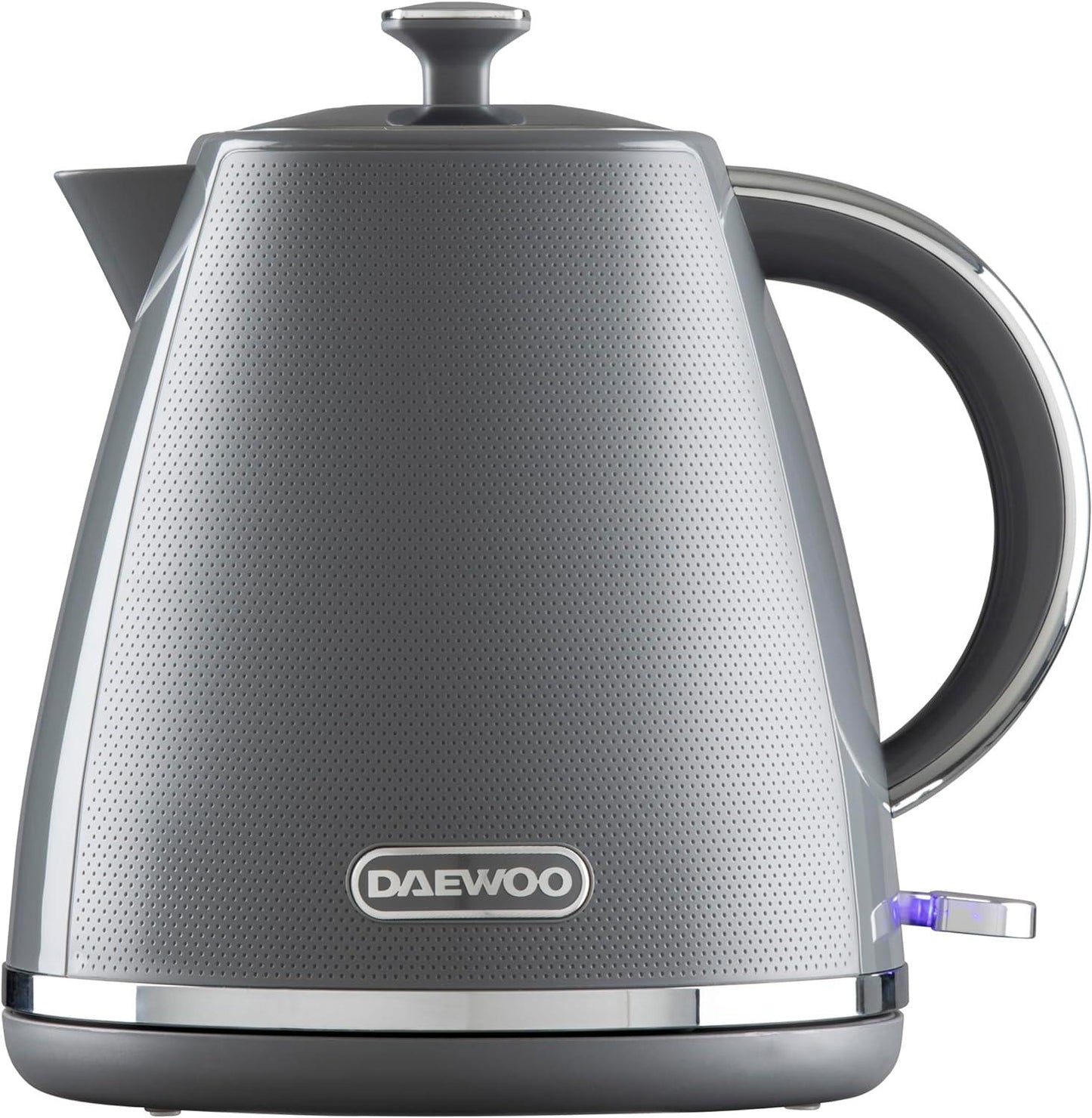 Daewoo Stirling 1.7L Pyramid Electric Kettle 3000w Grey  SDA2625