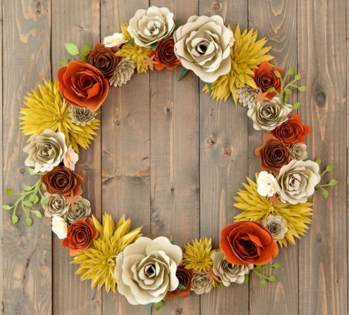 Decorations - Paper Flower Wreath - Luxore Creations