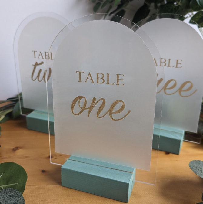 Table Signs - Luxore Creations