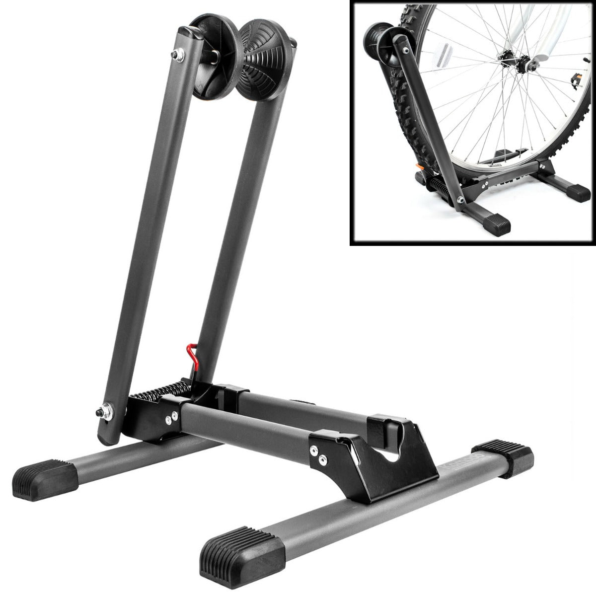 Bicycle Folding Floor Stand – Portable Bike Storage Rack